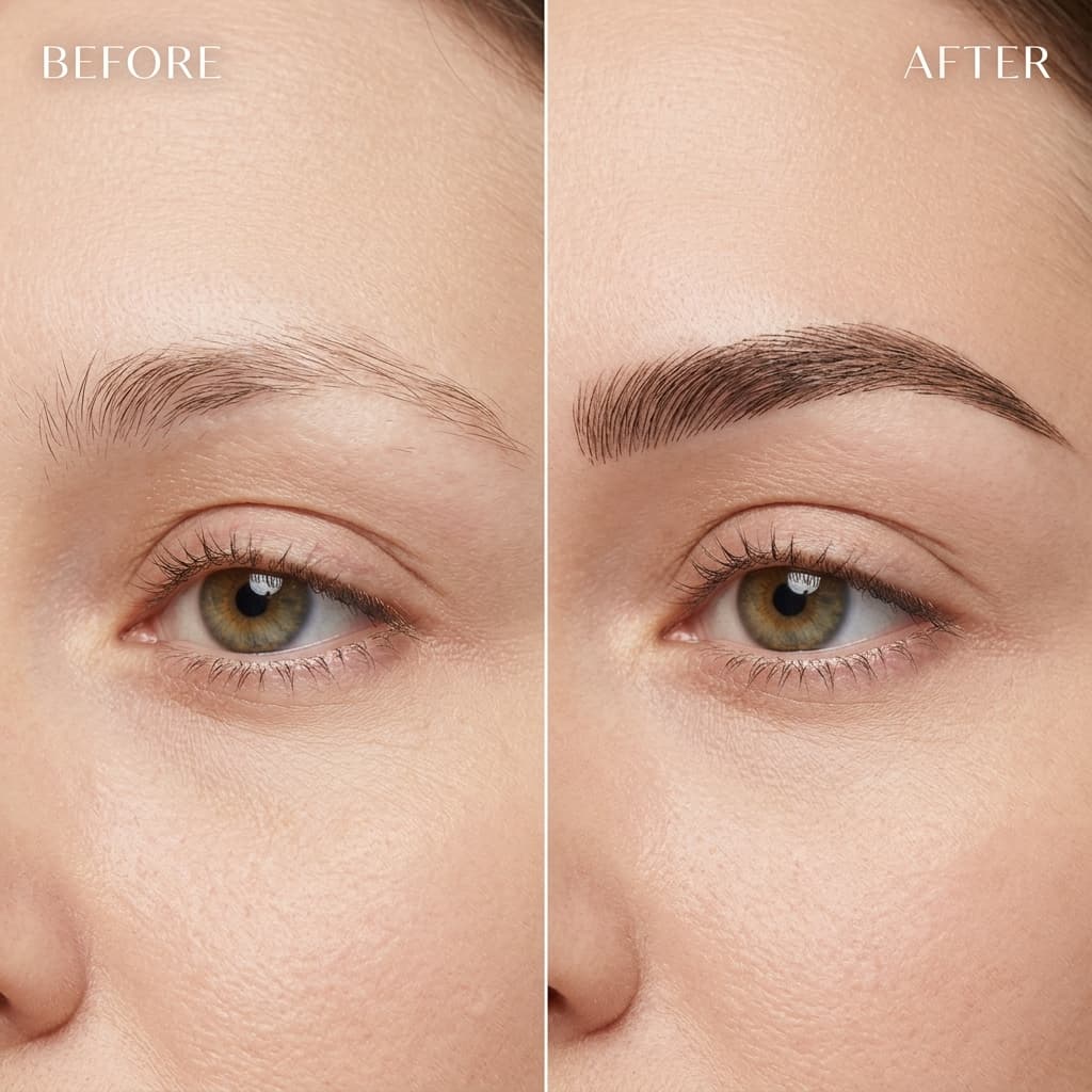 Antes e depois de Sobrancelhas